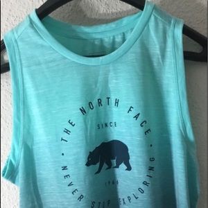 The North Face Never Stop Exploring Girls Youth Tank top Blue Sz XL(18-20) NWT